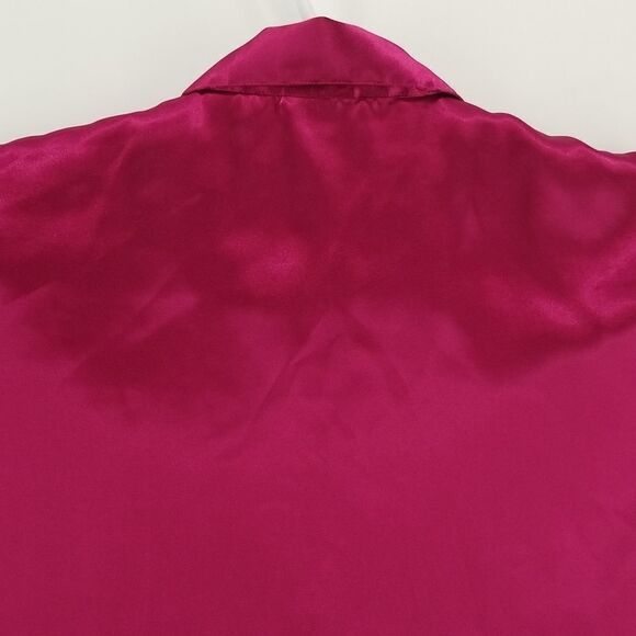 Penmans Blouse Womens Size Small Dark Pink Long Sleeve Full Button Front Pockets - Picture 8 of 9
